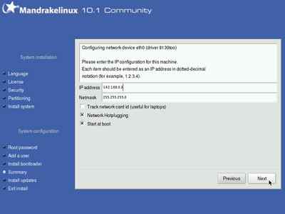 Mandrake 10.1 Install Problem