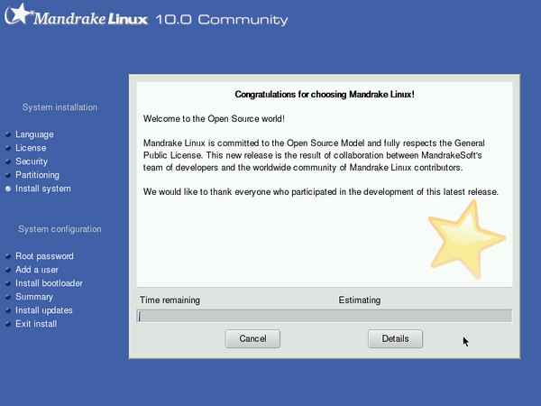 Install screenshot