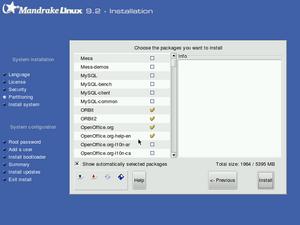 Install screenshot