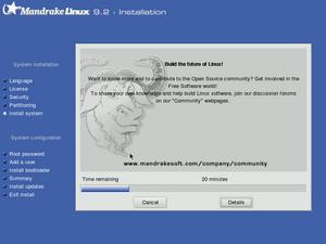 Install screenshot