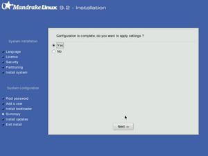 Install screenshot