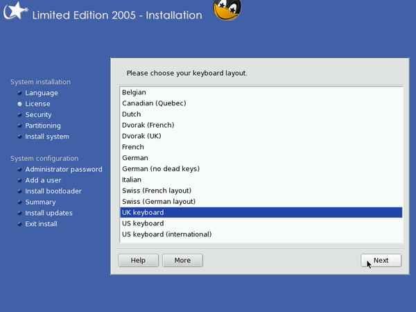 Install screenshot