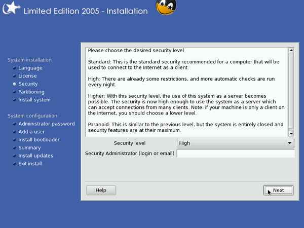 Install screenshot