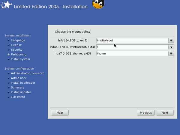 Install screenshot