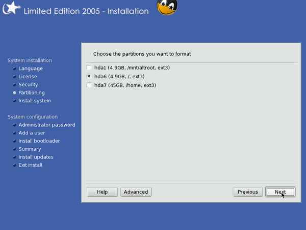 Install screenshot