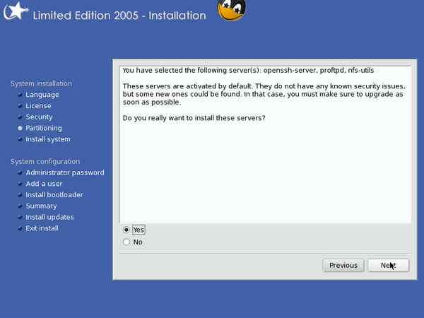 Install screenshot