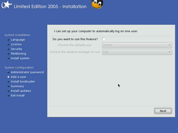 Install screenshot