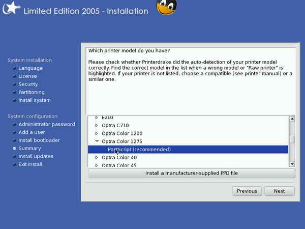 Install screenshot