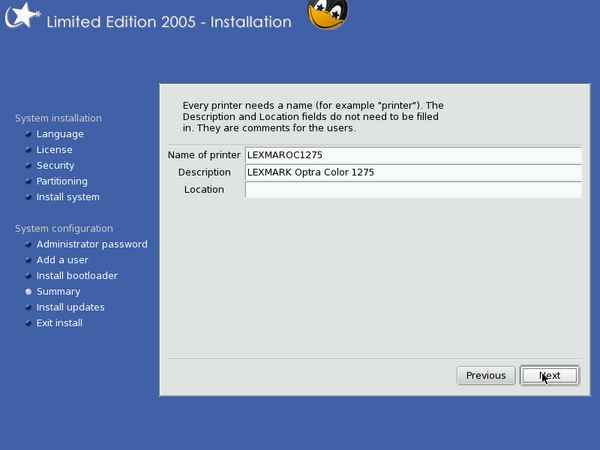 Install screenshot