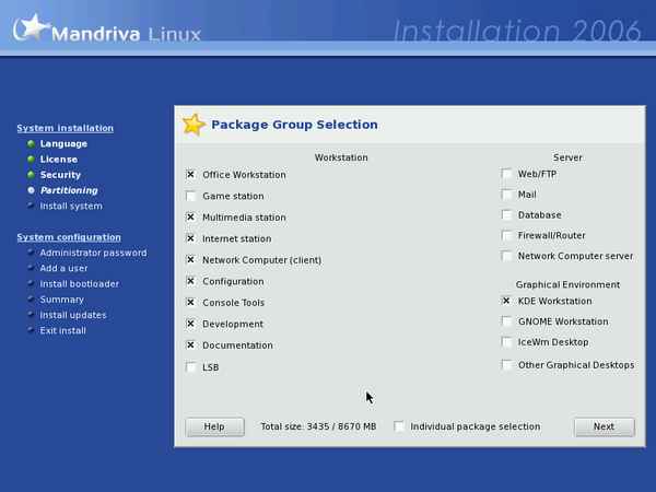 Install screenshot