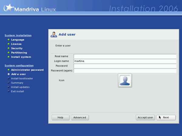 Install screenshot