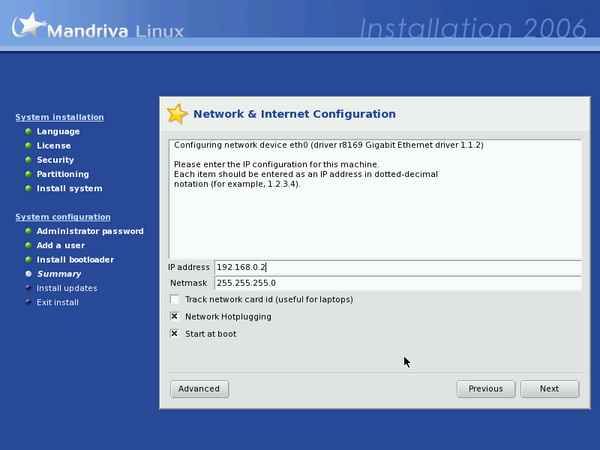 Install screenshot
