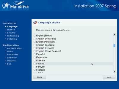 Install screenshot