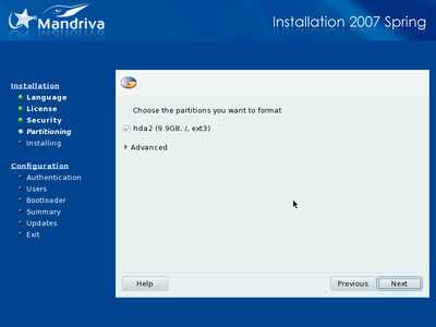 Install screenshot