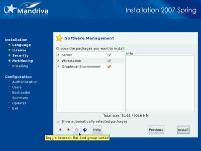 Install screenshot