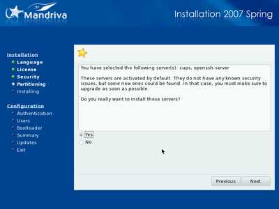 Install screenshot