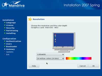 Install screenshot