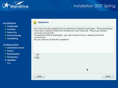 Install screenshot