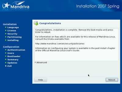 Install screenshot