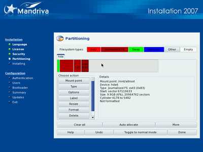 Install screenshot