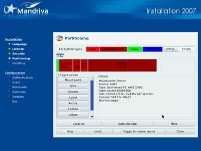 Install screenshot